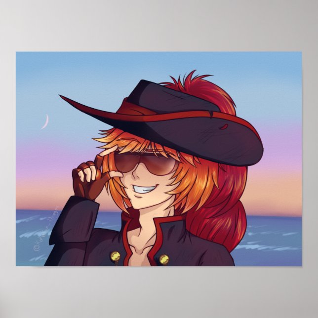 Pirate Sunset Poster (Front)