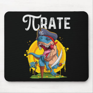 Pirate T-rex Pi Rate Dino Pi Rate Math Geek Funny  Mouse Mat