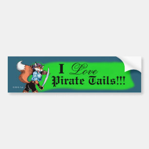 Pirate Tails Bumper Sticker