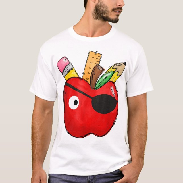 Pirate Teacher School International Talk Like A T-Shirt (Front)