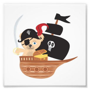 Pirate Teddy Bear Photo Enlargement Print