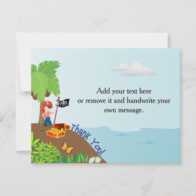 Pirate Thank You Card (Front)