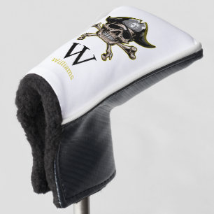 Pirate theme Party Adult Skull Monogram   Golf Head Cover