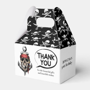 Pirate theme Party Adult Skull Nautical Favour Box