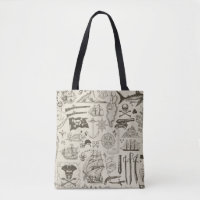Pirate theme: vintage nautical pattern.