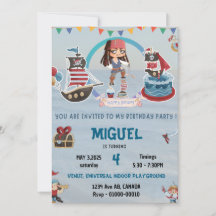 PIRATE THEMED BIRTHDAY EINVITE