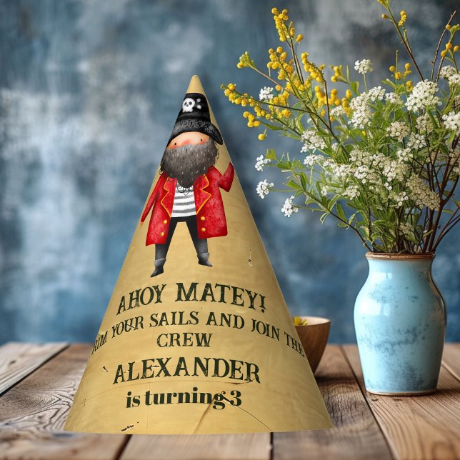 Pirate Themed Birthday Party Hat (Creator Uploaded)