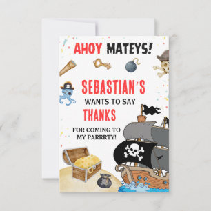 Pirate Themed Birthday Party Invitation