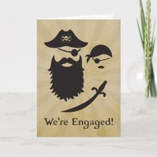 Pirate Themed Engagement Announcement with Pirates