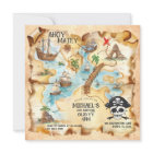 Pirate Themed Treasure Map Birthday Party