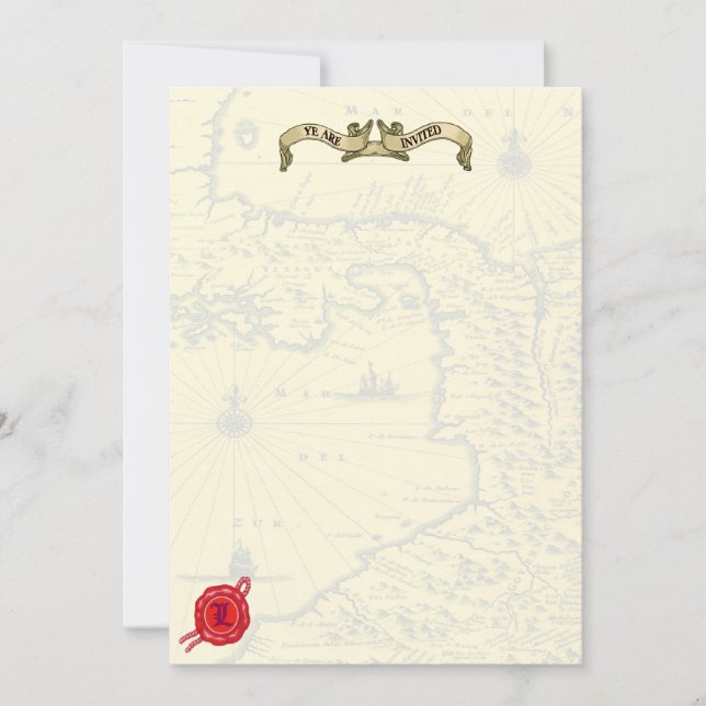 Pirate Themed Wedding Invites (Front)