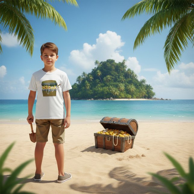 Pirate Treasure Chest with Jewels and Sword T-Shirt (Creator Uploaded)