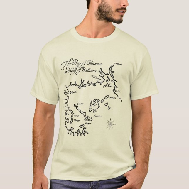 Pirate Treasure Map (2 Sided) T-Shirt (Front)