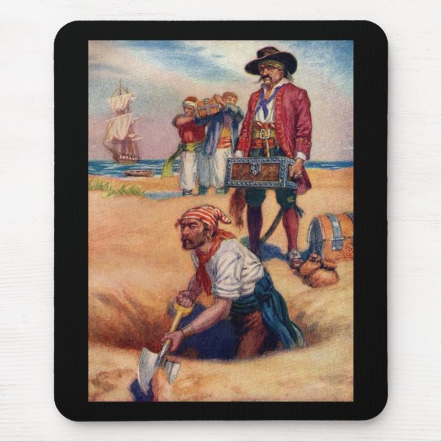 Pirate Treasure Mouse Mat (Front)