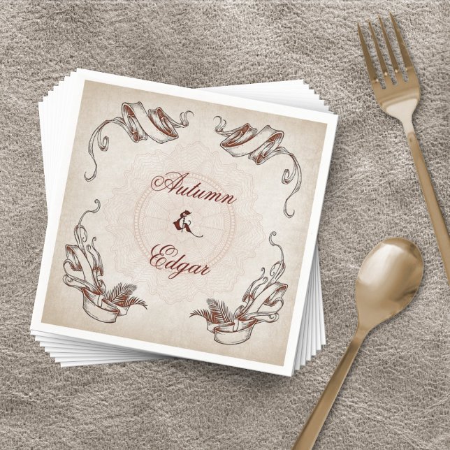 Pirate Treasure Wedding Napkin (Creator Uploaded)