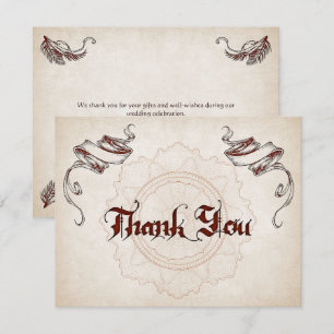 Pirate Treasure Wedding Thank You Card