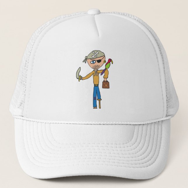 Pirate Trucker Hat (Front)