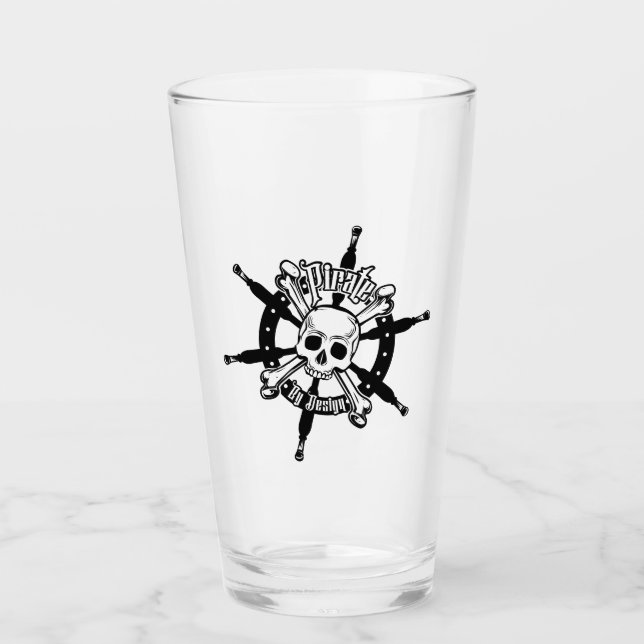Pirate Tumbler Glass (Front)