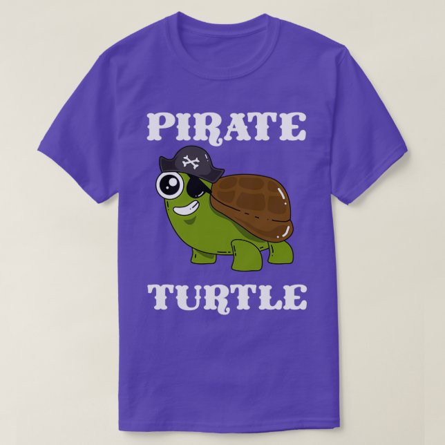 Pirate Turtle Turtle Shell T-Shirt (Design Front)