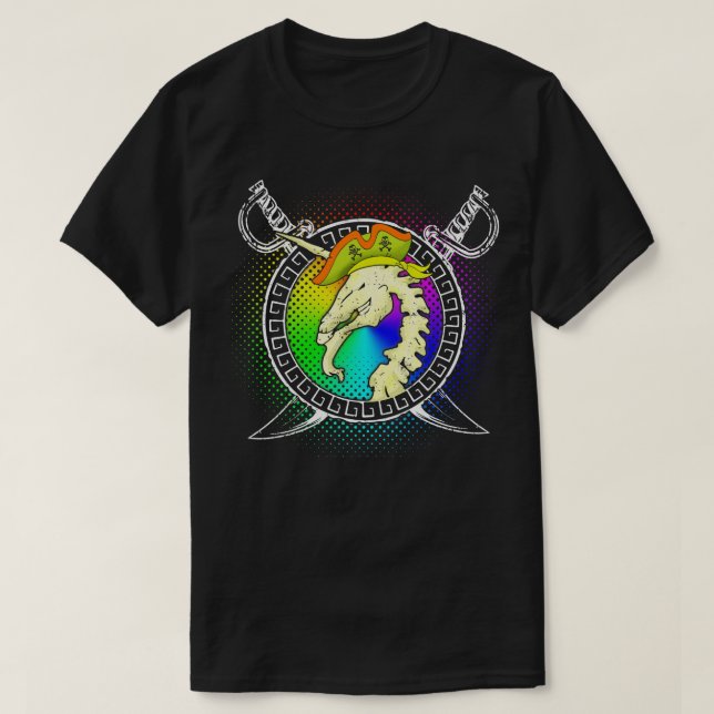 Pirate Unicorn Gift Kids T-Shirt (Design Front)