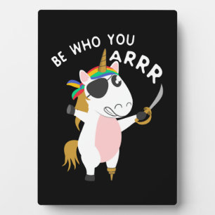 Pirate Unicorn Plaque