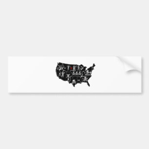 PIRATE USA BUMPER STICKER