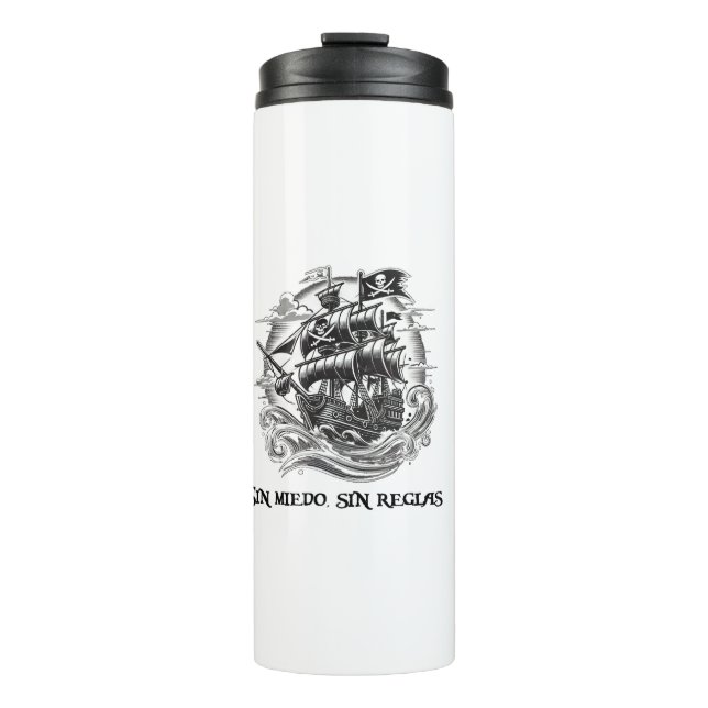 Pirate & Vessel Thermal Tumbler (Front)