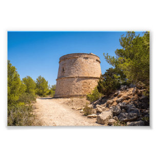 Pirate Watchtower in Portinatx, Ibiza Photo Print