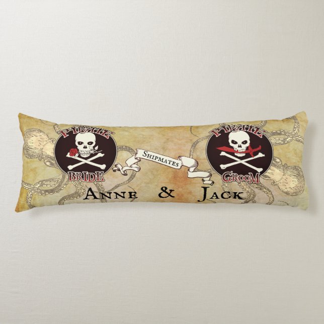Pirate Wedding Body Cushion (Front)