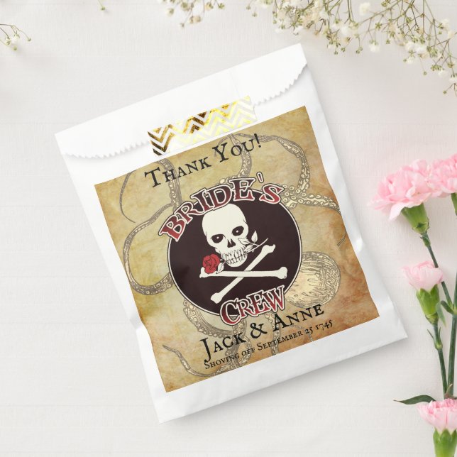 Pirate Wedding Bride's Crew "Thank You" Favour Bags (Sealed)