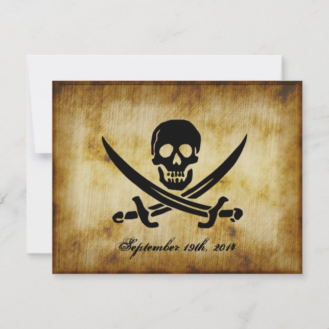 Pirate Wedding Invitation (Front)