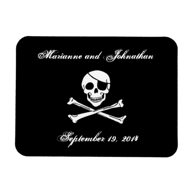 Pirate Wedding Save the Date Magnet (Horizontal)