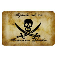Pirate Wedding Save the Date Souvenir Magnet