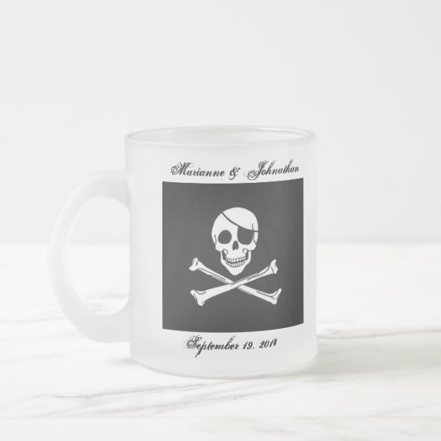 Pirate Wedding Souvenir Keepsake Mug (Left)