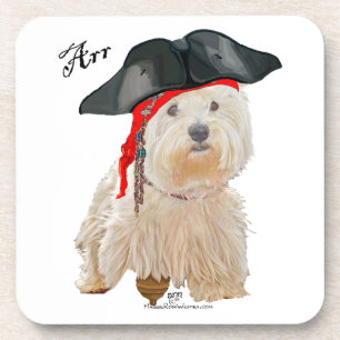 Pirate Westie Coaster