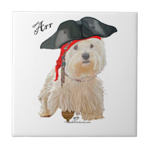 Pirate Westie Tile