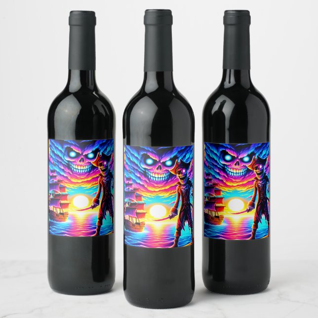 Pirate Wine Label (Bottles)