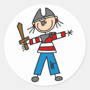 Pirate With Sword Sticker