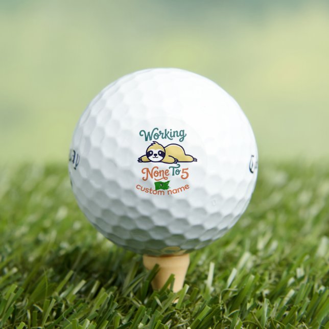 Pirate Working None - 5 Golf Ball - Funny Callaway (Insitu Tee)