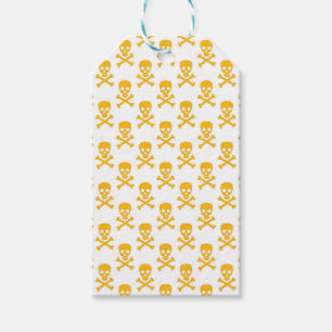 Pirate Yellow Crossbones Colourful Kids Fun Gift Tags