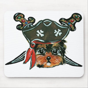 Pirate Yorkie Poo Mouse Mat