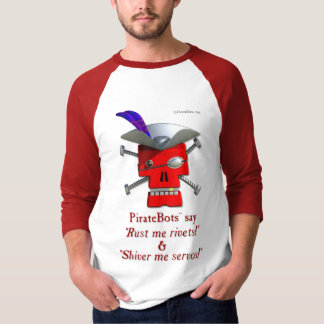 PirateBots -- unique 3D pirate robot shirt design