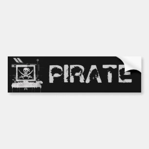 piratehack, PIRATE Bumper Sticker