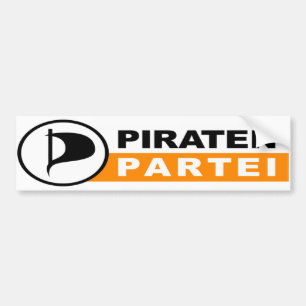 Piraten Partei Logo Bumper Sticker