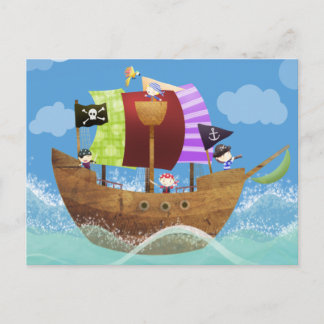pirates ahoy gifts postcard