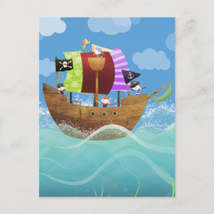 pirates ahoy gifts postcard