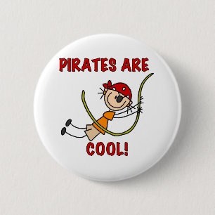Pirates Are Cool 6 Cm Round Badge