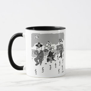 Pirates are Gardening Using a Wooden Leg to Drill Mug