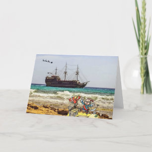 Pirates at Christmas Card