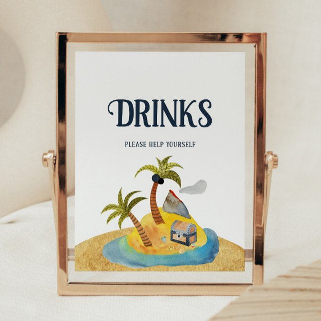 Pirates Baby Shower Drinks Sign (Creator Uploaded)